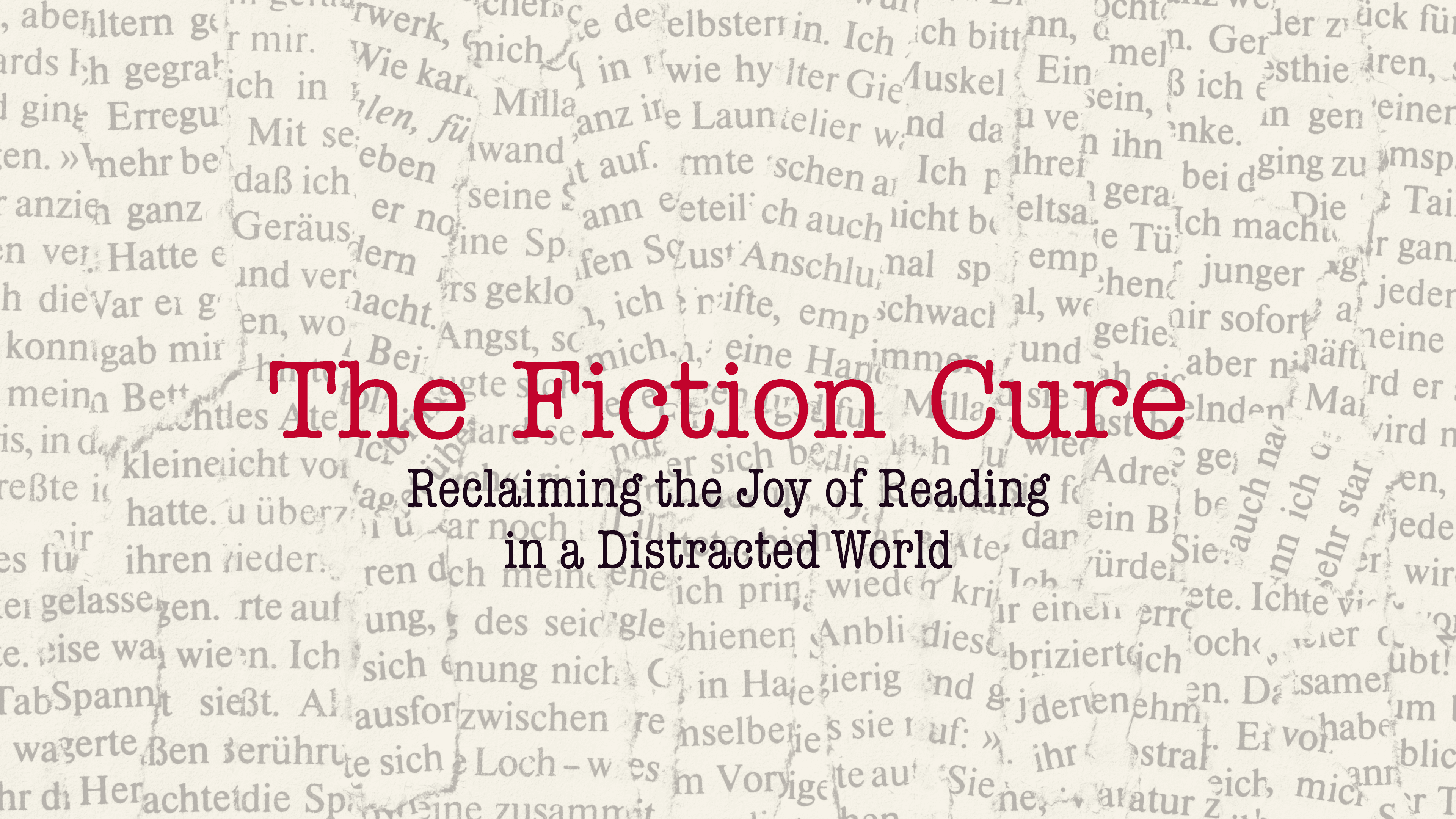 the fiction cure poster